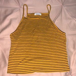 Yellow crop top